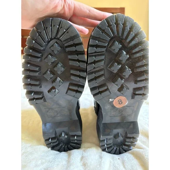 NEW Dr Martens 2976 Smooth Black Leather Platform Chelsea Boots, Women’s 8 - Picture 6 of 9